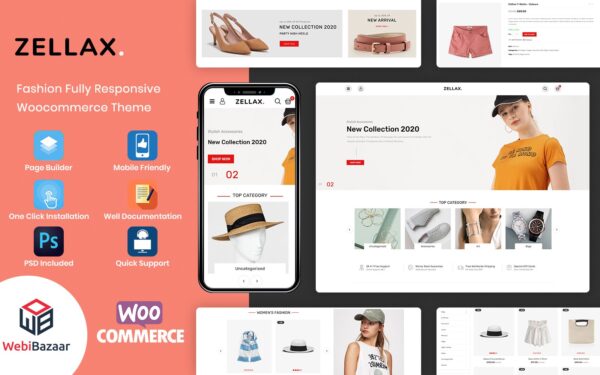 Zellax – Responsive Fashion WooCommerce Theme