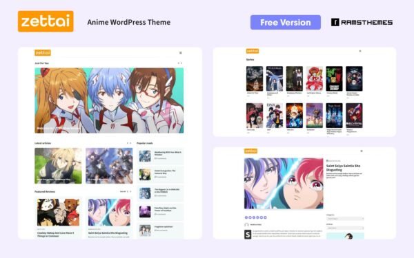 ZETTAI – Free Anime WordPress Theme