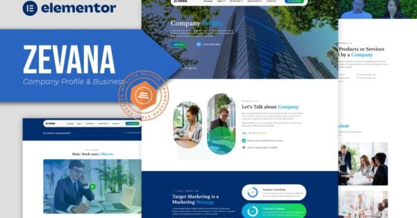 Zevana – Company Profile & Business Elementor Template Kit