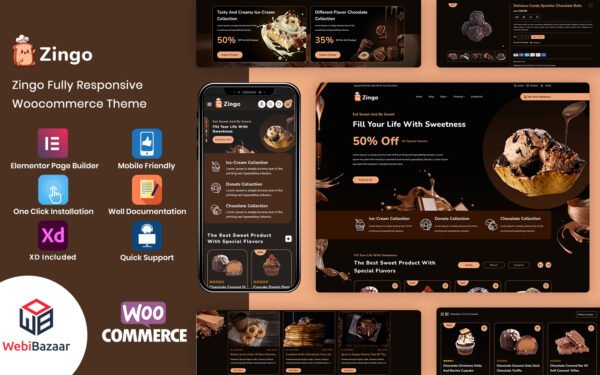 Zingo – Cakes, Sweets & Chocolate WooCommerce Theme