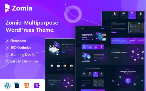 Zomia – Cyber Security WordPress Theme