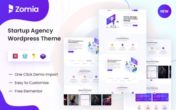 Zomia – Startup Agency WordPress Theme