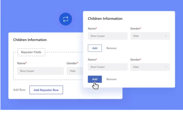 User Registration Repeater Fields