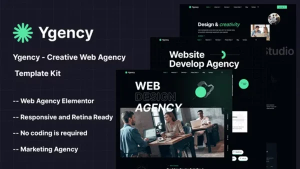Ygency – Creative Web Agency Elementor Template Kit